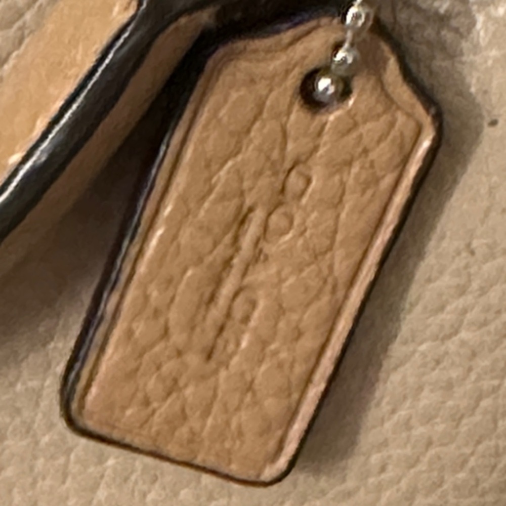 Coach Beige Leather Satchel - Picture 3 of 16